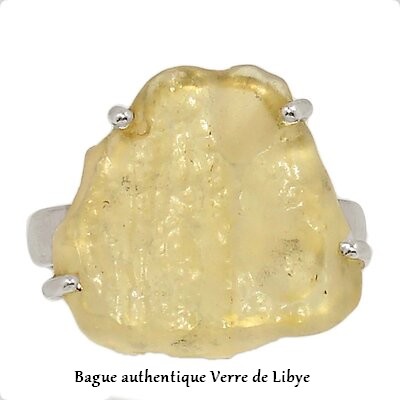 bague authentique verre de libye